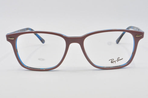 RAYBAN Unisex Eyeglasses RX7119-5715 Light Brown On Havana Blue 53-17-145